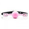 Knebel-Ball Gag + Block (rosa)